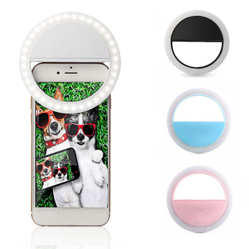 Universal LED Selfie Light For Iphone Lighting Night Darkness Photography Ring Selfie Ring For All Smartphone